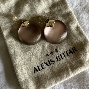 Alexis Bittar rose gold earrings